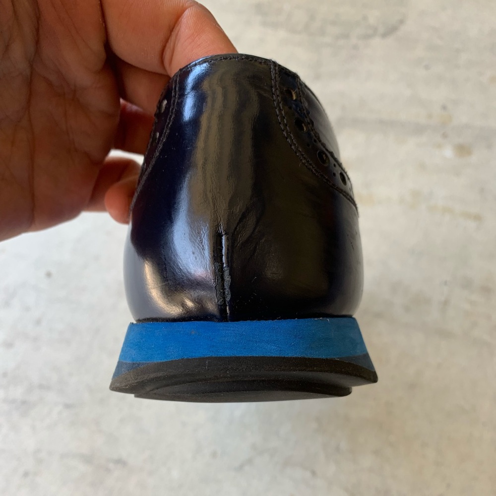 Prada Oxford EU 41 US9 Men’s Black/Blue La… - Picture 3 of 5